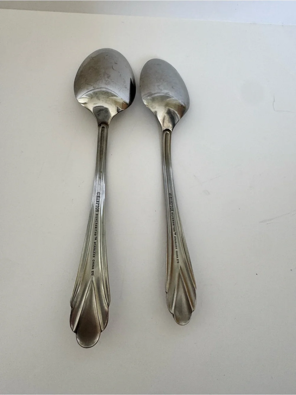 Hampton Silversmiths Bistro Mirror Spoons Set of 2 Stainless Flatware